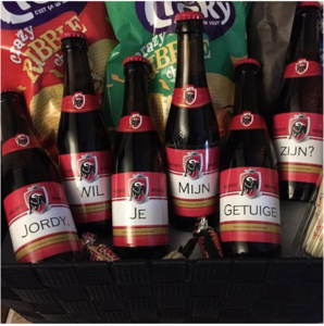 Beste Set Bierstickers - Wil jij mijn getuige zijn? - labellefleurgifts WO-88